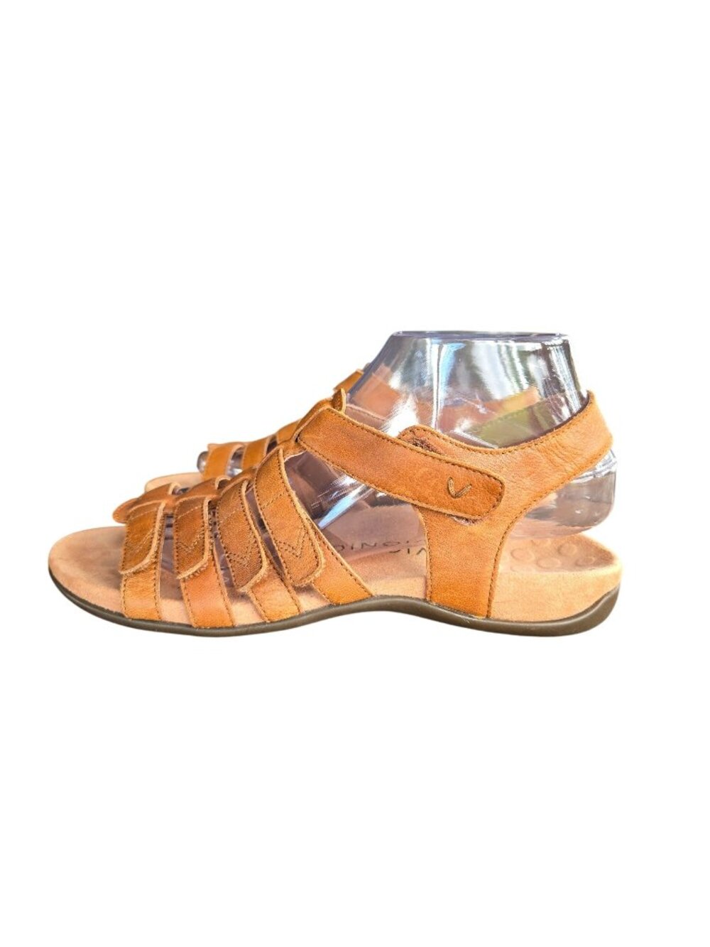 Vionic Harissa Strappy Leather Ortho Comfort Support Sandals Size 8